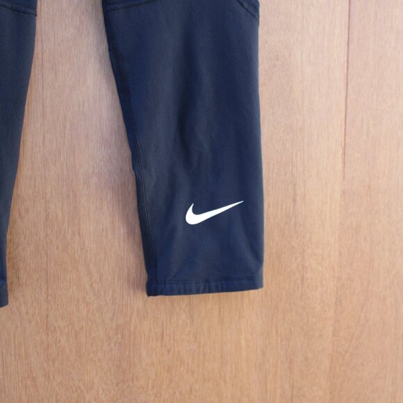 Nike Pro Dri-FIT Boys XL Compression Tights Black Athletic Training Leggings - Picture 3 of 6